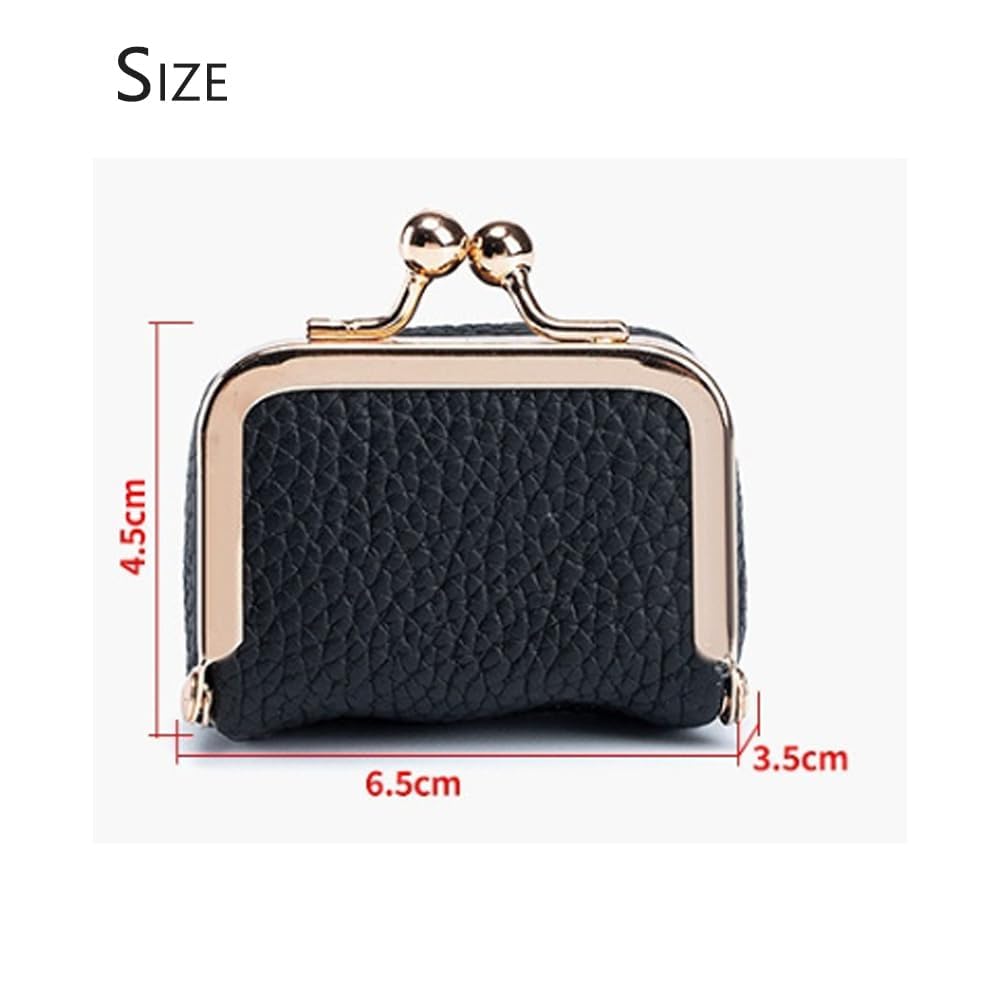 Lilyrhyme Genuine Leather Mini Jewelry Box & Coin Purse - Portable Travel Jewelry Organizer Case (Blue+Black) - Perfect for Travel, Gift Giving & Daily Jewelry Storage