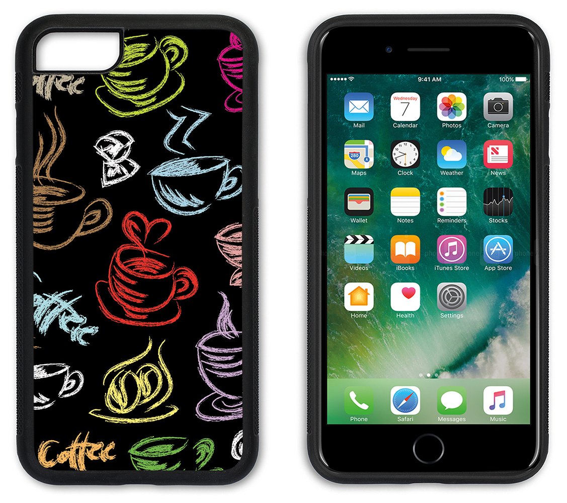 Slim Fit iPhone 6 & 6S Case with Coffee Cup Design - Durable Protective Cover for Apple iPhone 6/6S - Perfect for Everyday Use, Office & Coffee Lovers