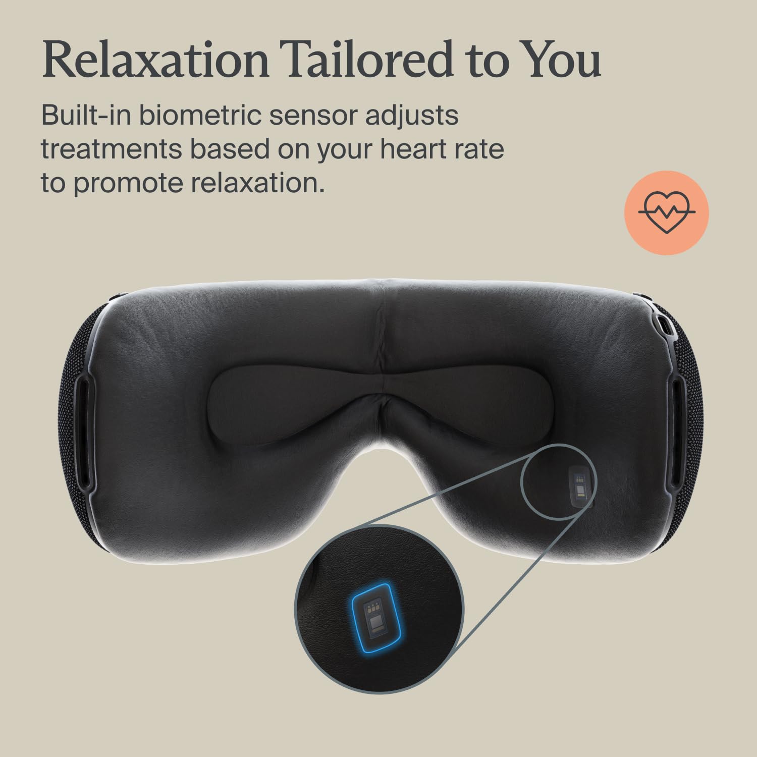 Therabody TheraGun SmartGoggles 2nd Gen - Heated Eye Massager & Blackout Sleep Mask with Temple Massage for Stress Relief, Headache Relief & Better Sleep | Perfect for Travel, Meditation & Nighttime Relaxation