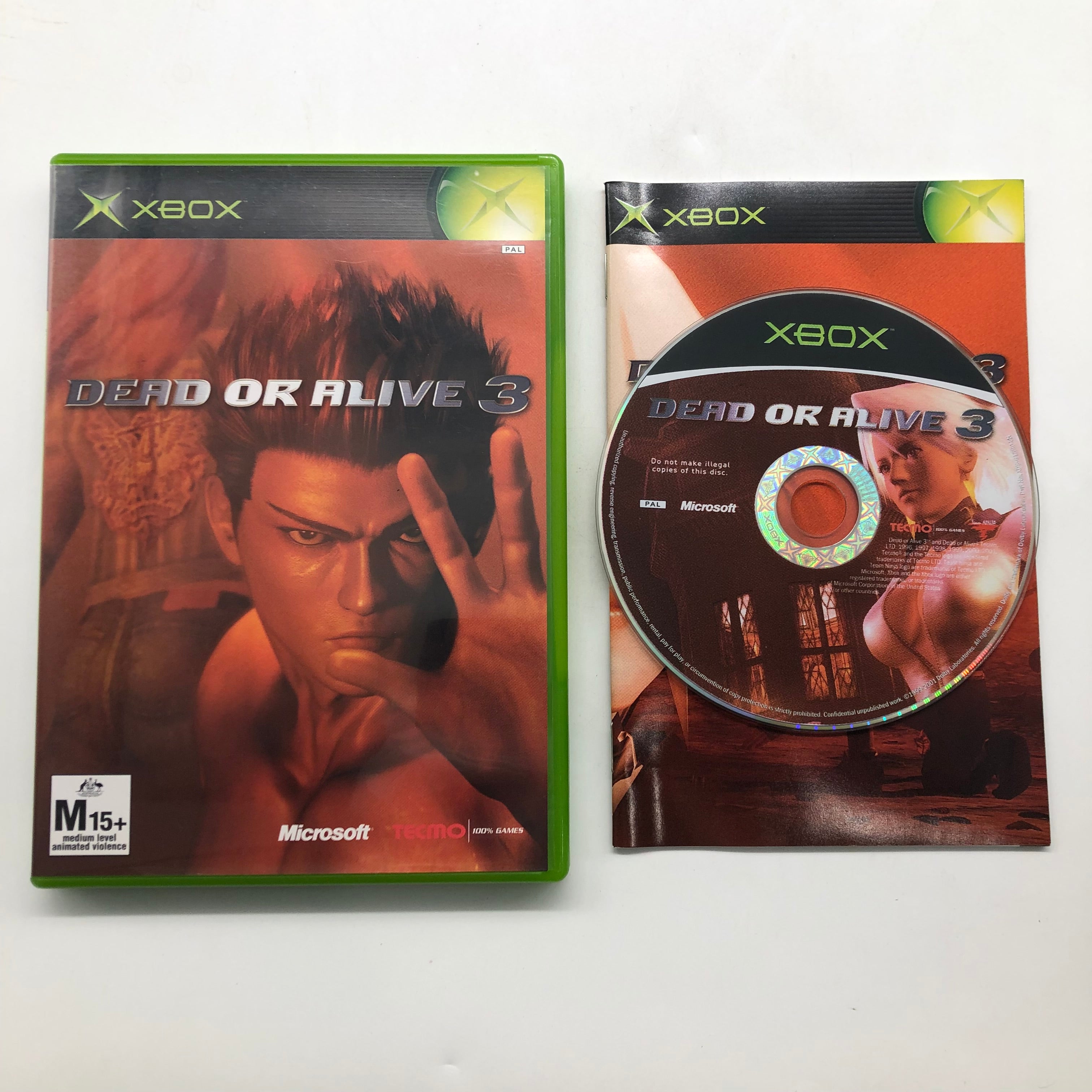 Dead or Alive 3 Xbox Original Game with Manual - PAL Version - Perfect for Xbox Classic Gaming & Collectors
