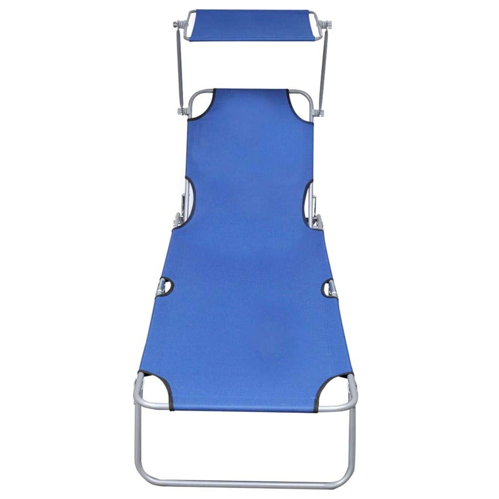 **Portable Folding Sun Lounger with Adjustable Canopy – Lightweight Aluminum Chaise Lounge Chair for Outdoor Relaxation – Perfect for Poolside, Beach, Patio, and Backyard**