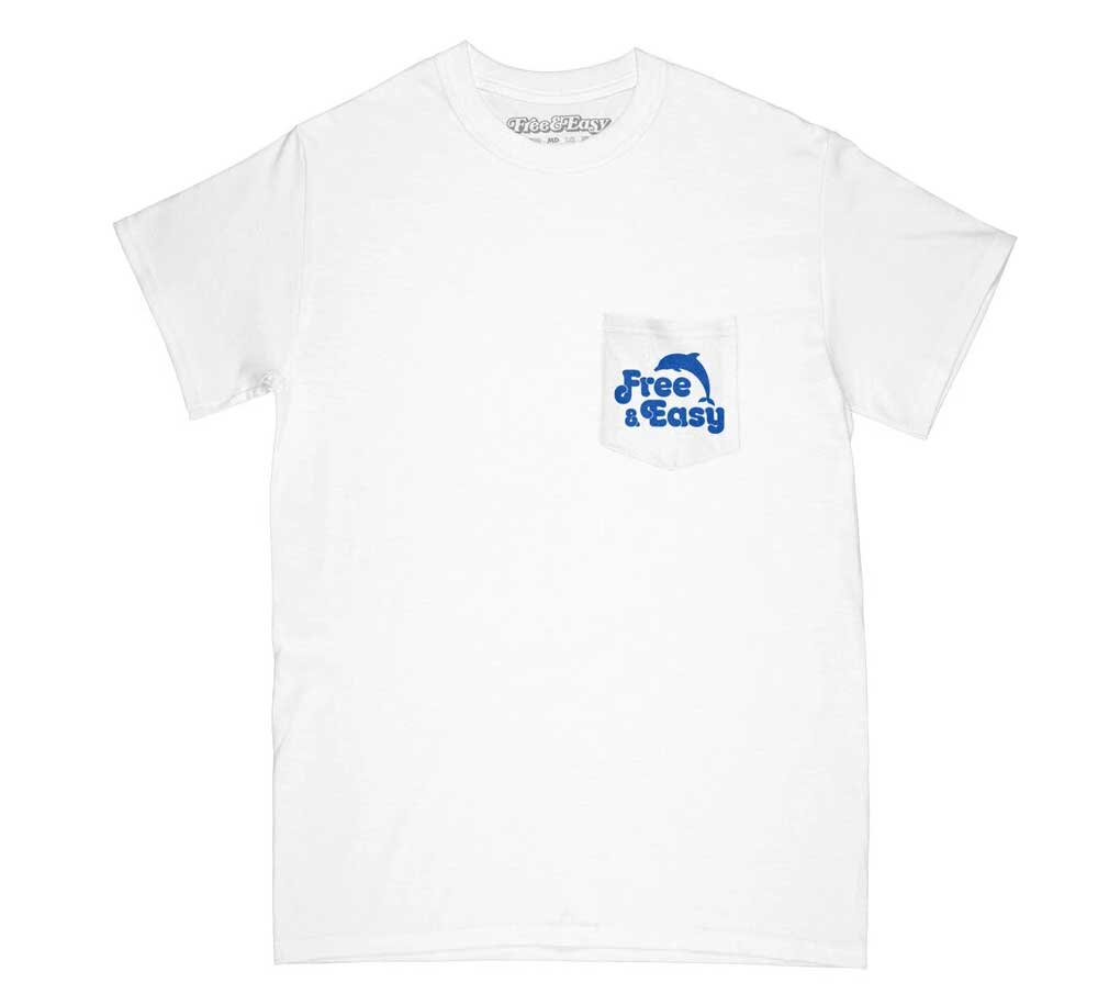 Premium Dolphin SS Pocket T-Shirt for Men - Soft Cotton Casual Tee with Chest Pocket - Perfect for Everyday Wear, Beach Outings & Summer Activities