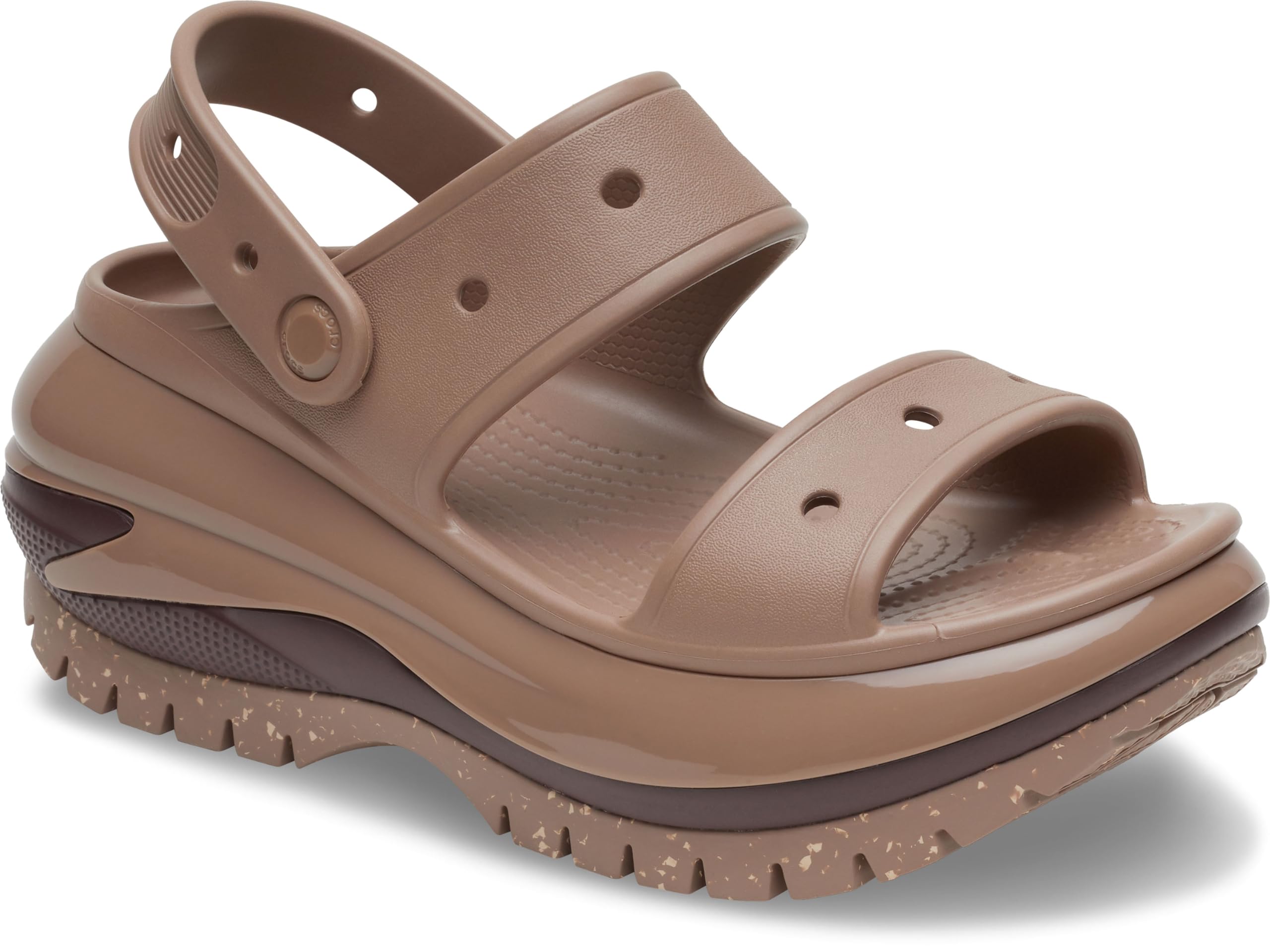 Crocs Unisex Classic Mega Crush Platform Sandals Wedge - Comfortable & Stylish Waterproof Shoes for Men & Women - Perfect for Beach, Pool, and Outdoor Activities