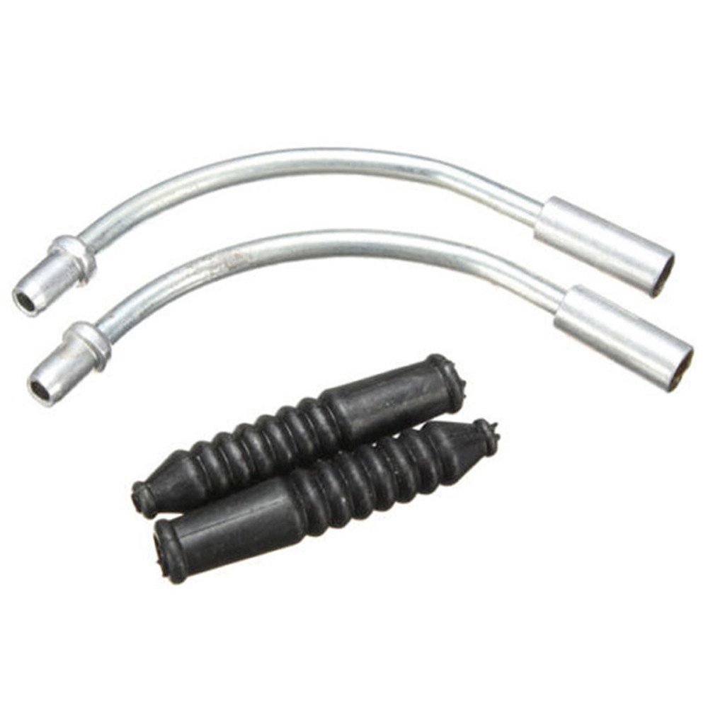 Durable Plastic Bicycle Brake Boots & Cable Guides - Waterproof Bike Brake Noodles, V-Pipe Cable Protectors for Road & Mountain Bikes - Perfect for Cycling Commuting & Night Safety with Tail Light Attachment