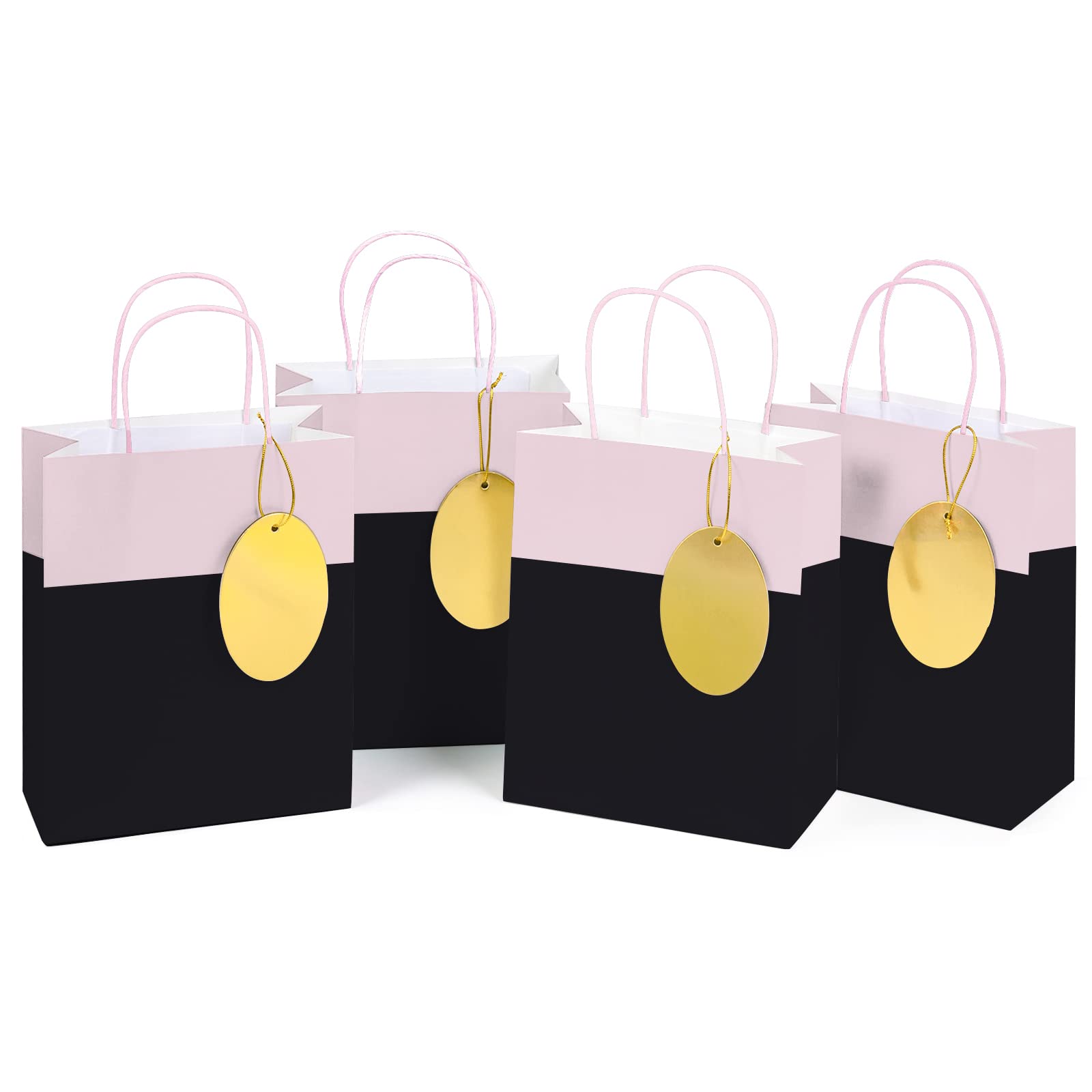 8 Pack Medium Gift Bags with Handles - 10