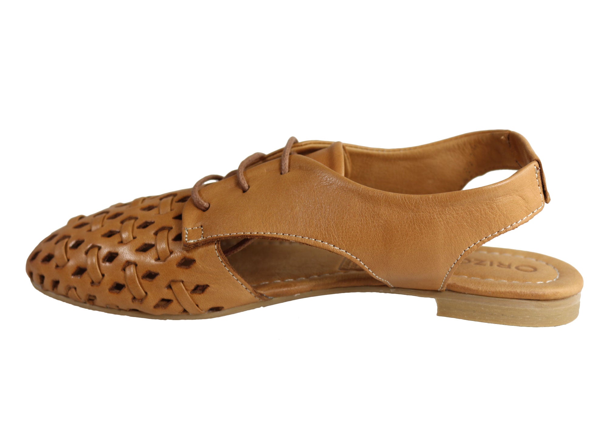 Orizonte Basco Women's European Soft Leather Slingback Flat Shoes - Comfortable & Stylish for Work, Travel & Casual Outings
