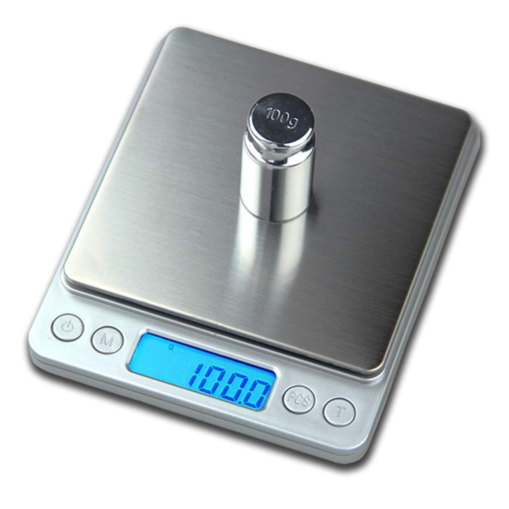 2000g Digital Kitchen Scale - Precise Food & Jewelry Weight Scale with LCD Display for Baking, Cooking, and Jewelry Making