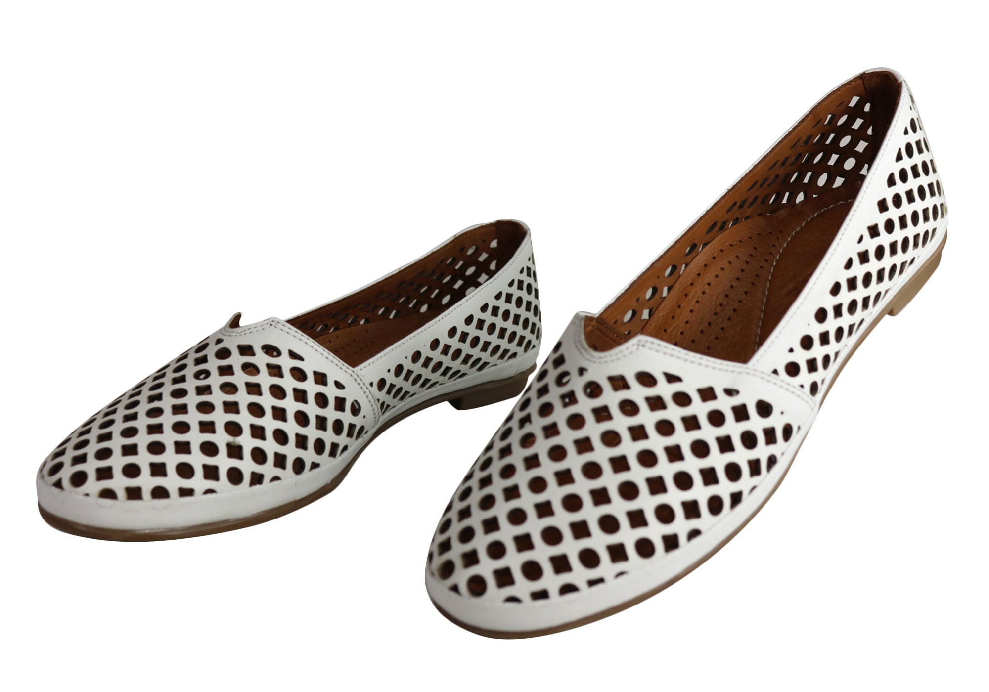 Orizonte Aria Women's Comfortable Soft Leather Flat Shoes - European Style for Casual Wear, Office & Travel
