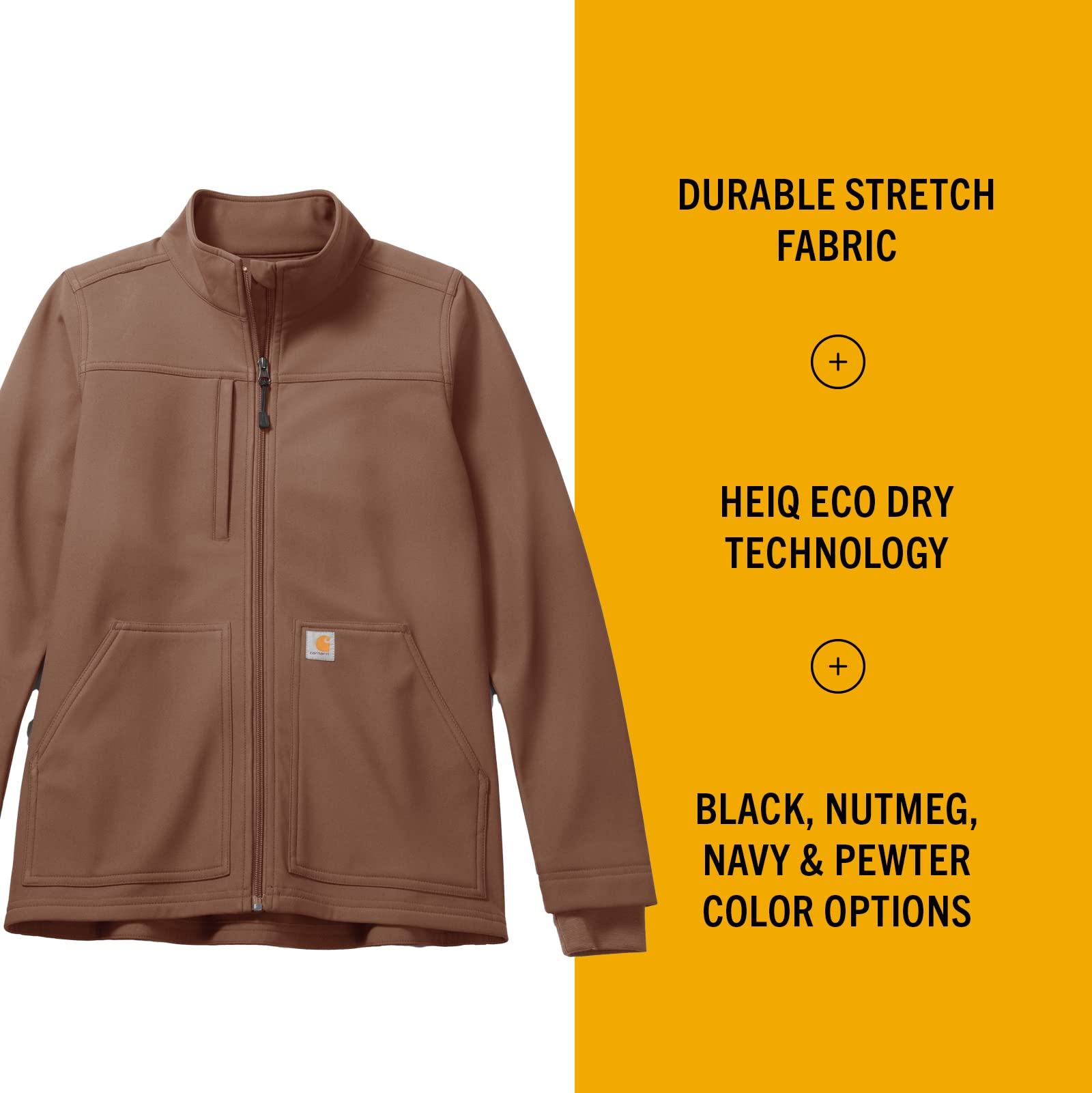 Carhartt Women's Rugged Flex Bonded Fleece Jacket - Warm Winter Workwear for Outdoor Activities, Hiking & Construction Jobs