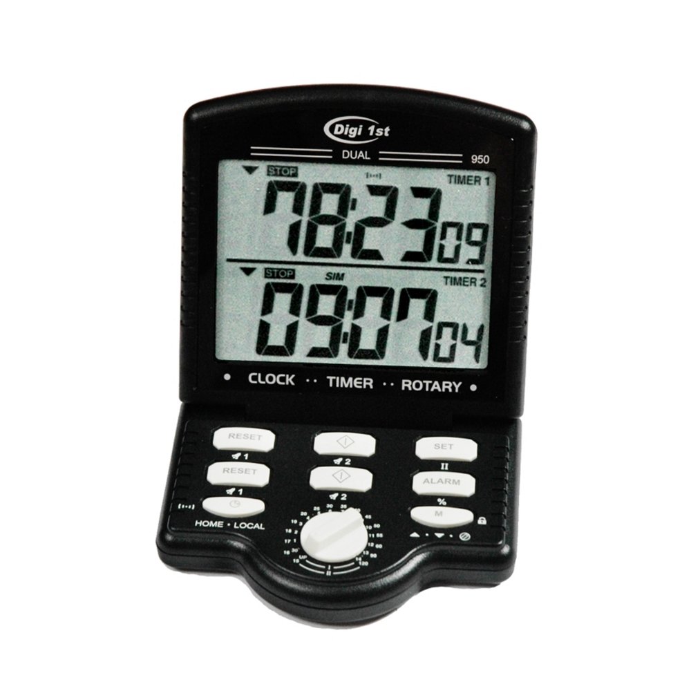 Digi 1st J-950 Jumbo Dual Display Countdown & Count Up Timer - Large Digital Kitchen Timer for Cooking, Baking, Workouts & Classroom Activities