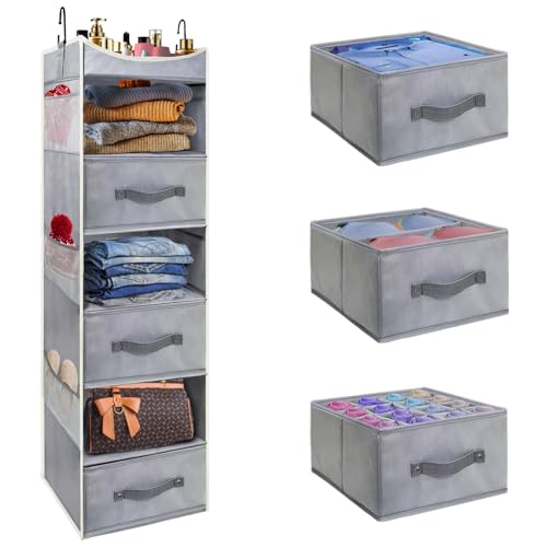 Grey - 7 Tier + Drawers