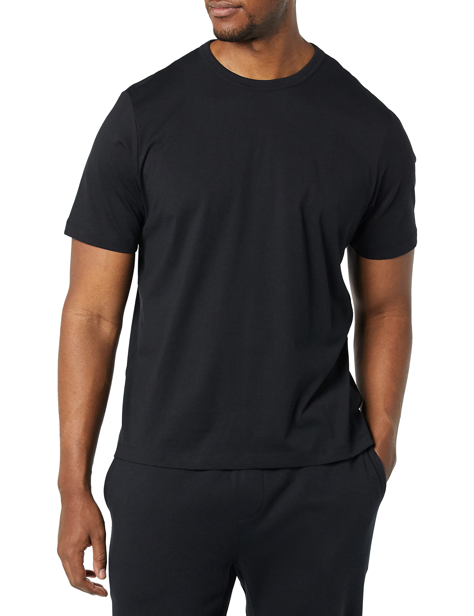 Amazon Aware Men's 100% Cotton Crew Neck T-Shirt - Soft Breathable Casual Tee for Everyday Wear, Gym & Lounge