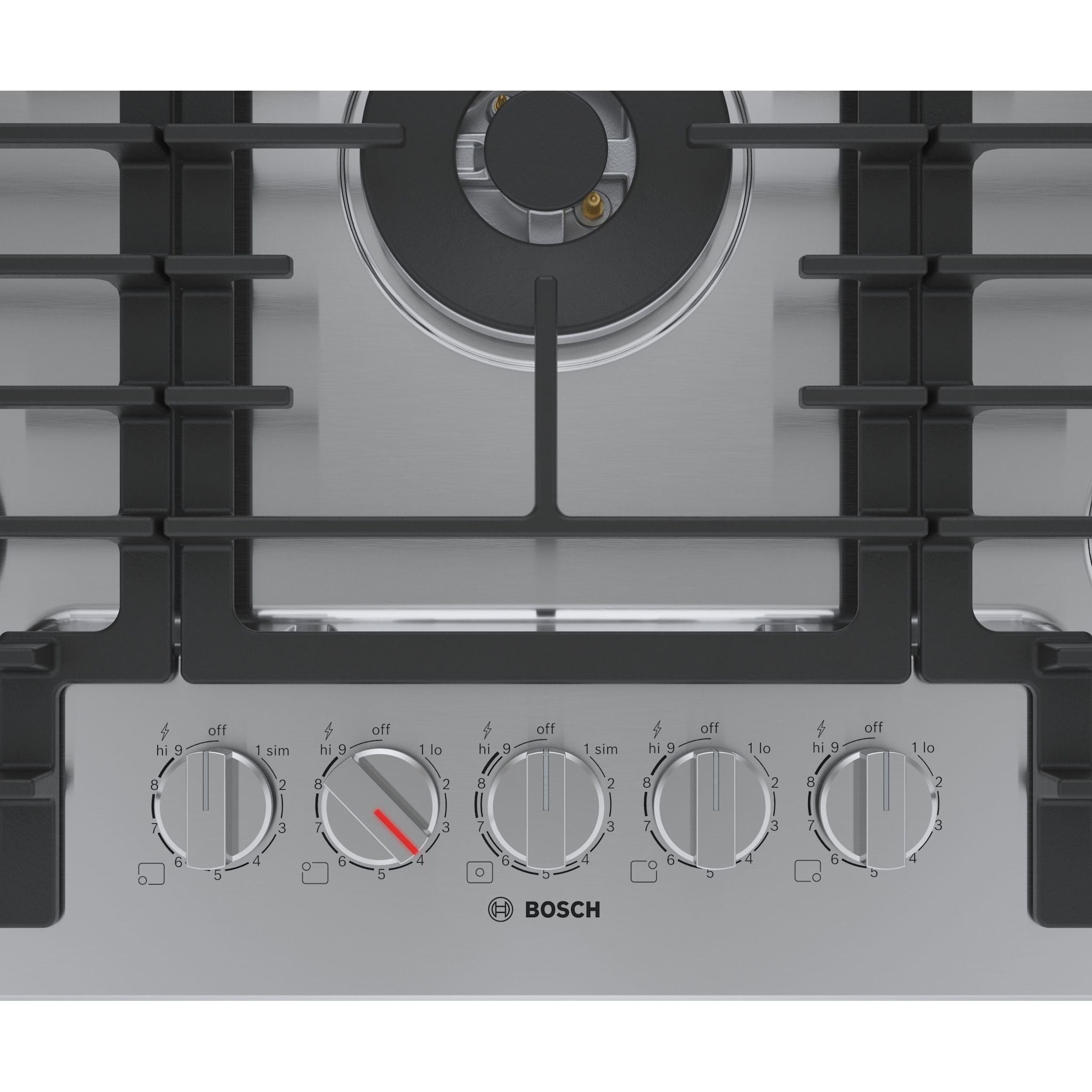 Bosch 30 Inch Gas Cooktop - NGM8059UC Stainless Steel Professional Range for Home Kitchen | Perfect for Cooking, Baking & Entertaining