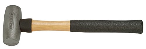 AM3ZNWG Zinc Hammer with Hard Hickory Wood Handle, Handle Guard & Friction Paint - Perfect for Construction, Woodworking, and DIY Home Projects