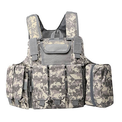 Tactical Molle Vest for Airsoft, Hunting & Outdoor Activities | Adjustable Ghost Combat Vest for Military & Police Use | Perfect for Tactical Gear & Equipment Attachment