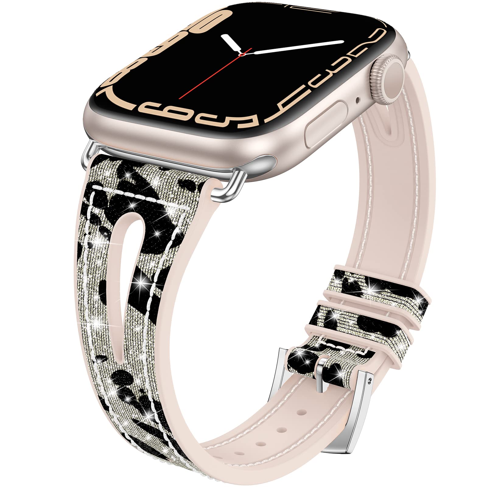 Goton Stainless Steel Tassel Band for Apple Watch 38mm 40mm 41mm 42mm 44mm 45mm 49mm - Elegant Chain Replacement Strap Compatible with iWatch SE Series 8 7 6 5 4 3 2 1 - Perfect for Women's Dressy Outfits, Parties & Formal Occasions