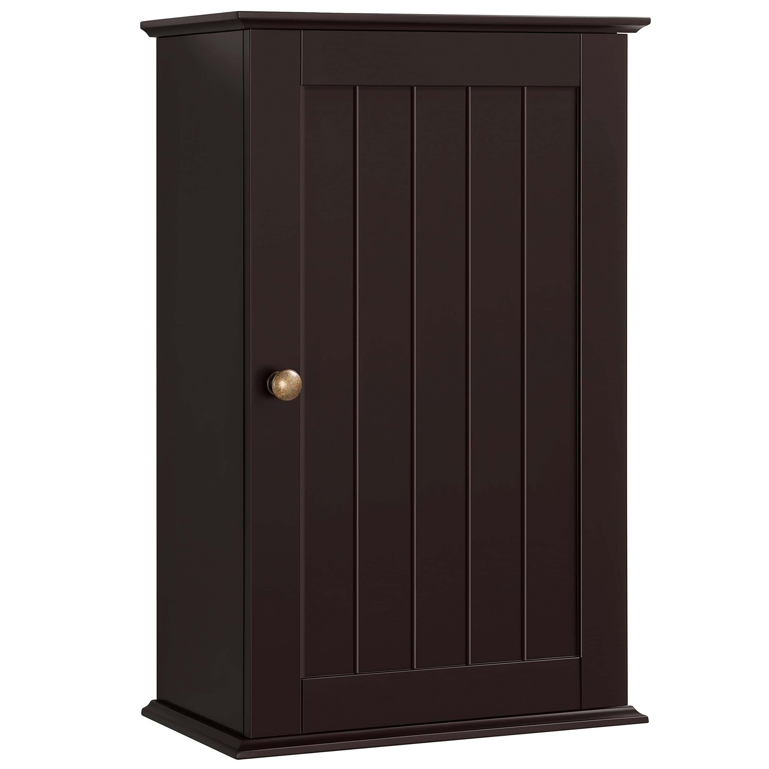 Topeakmart Wall Mounted Bathroom Storage Cabinet - 2 Adjustable Shelves, Single Door Medicine Cabinet for Bathroom, Laundry Room & Kitchen - 13.78