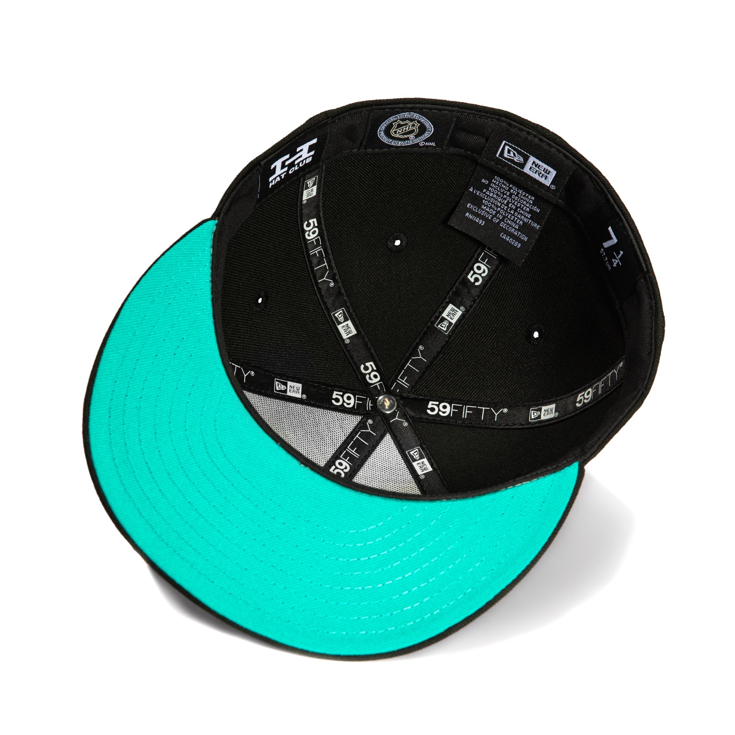 New Era 59Fifty Seattle Kraken Team UV Protection Adjustable Snapback Hat - Black NHL Hockey Fan Gear for Men & Women - Perfect for Games, Tailgating & Outdoor Activities