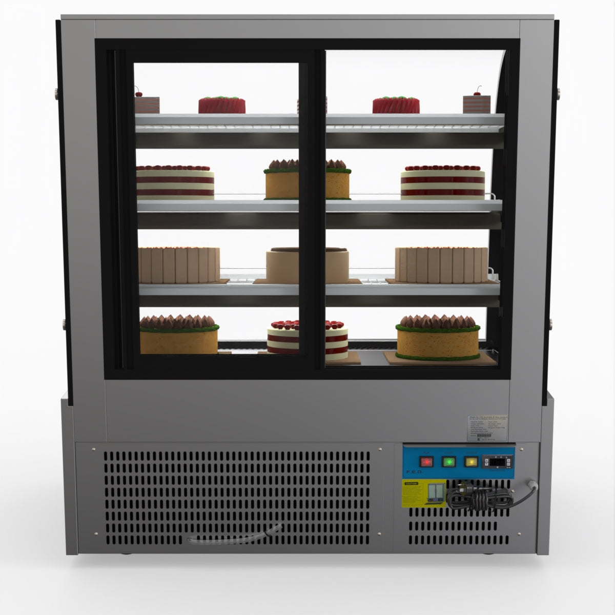 Bonvue SL840 Commercial Refrigerated Display Case - Perfect for Delis, Bakeries & Cafes to Showcase Fresh Food