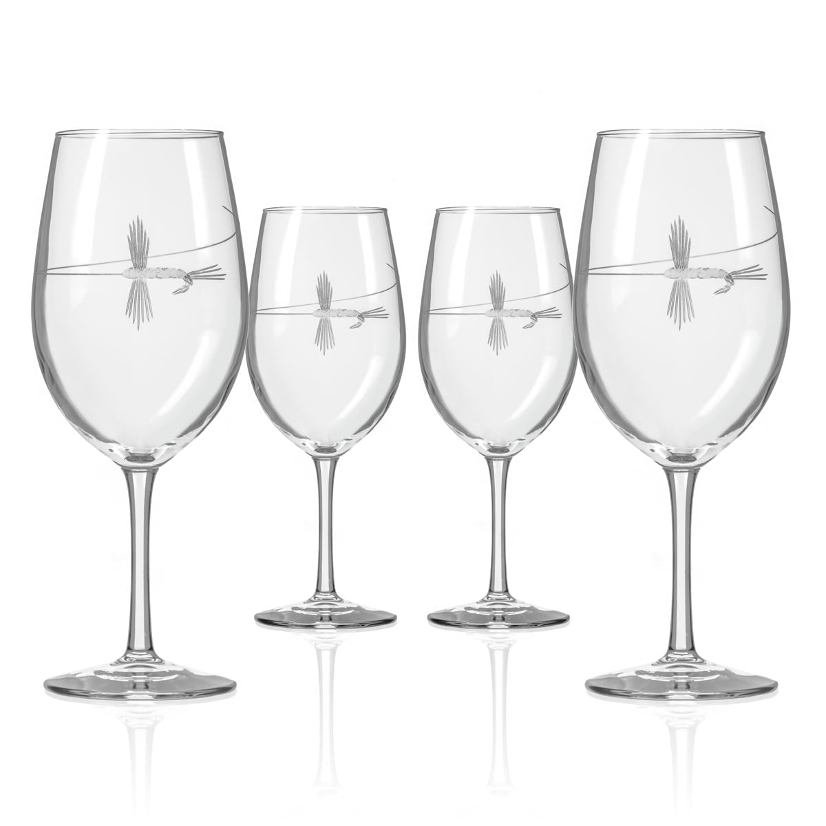 Premium 18oz All-Purpose Wine Tumblers for Fly Fishing - Set of 12 | Durable Stainless Steel Drinkware for Camping, Tailgating & Outdoor Adventures