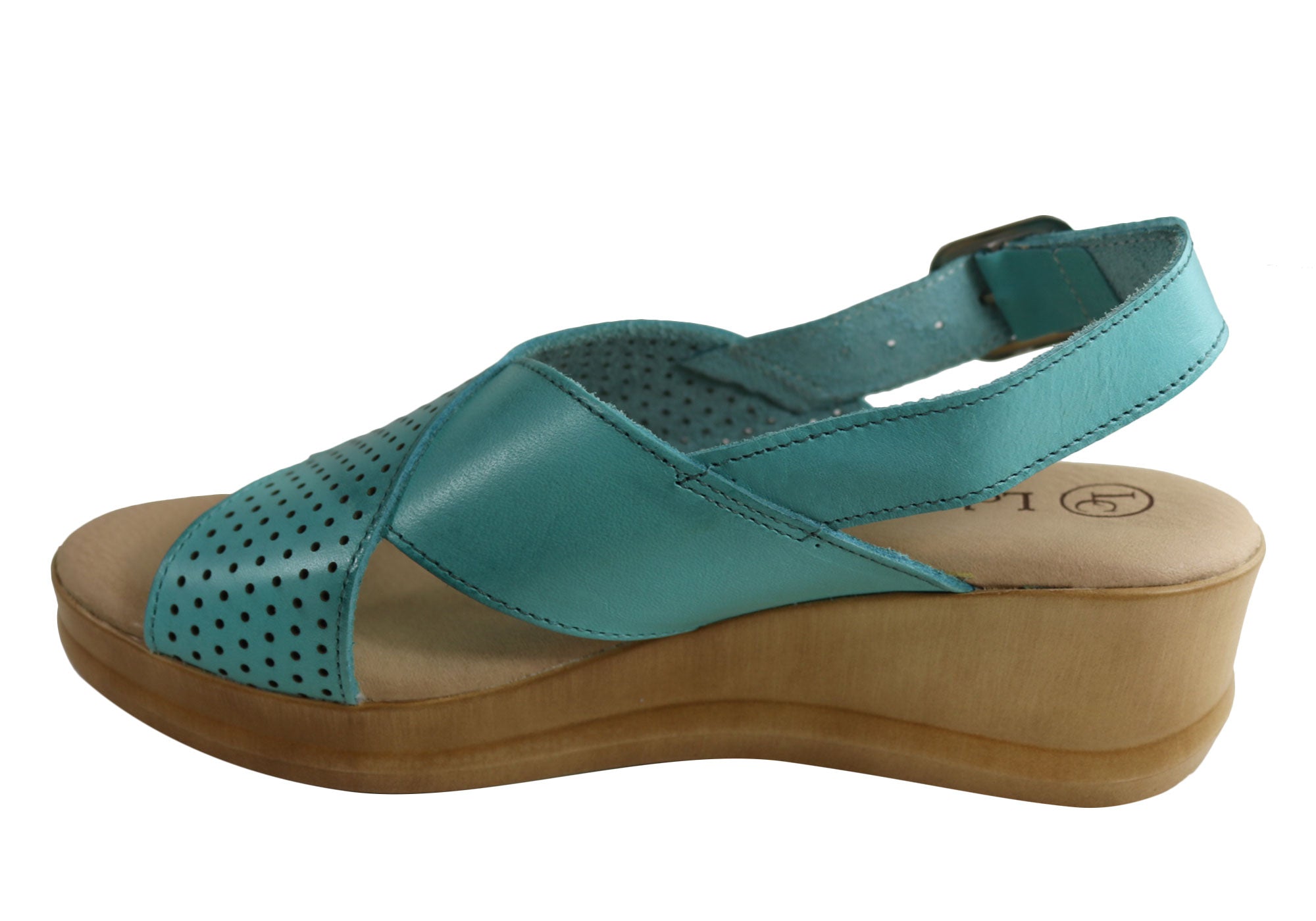Lola Canales Eden Women's Comfort Leather Wedge Sandals - Handmade in Spain - Perfect for Summer, Beach & Casual Outings