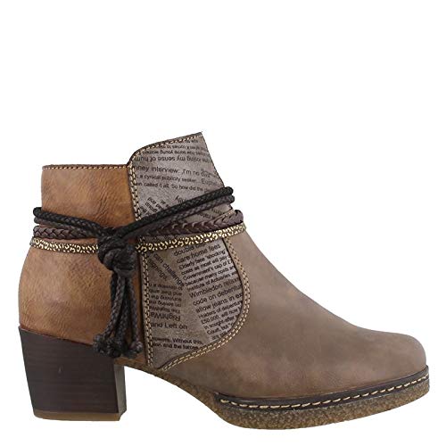 Rieker 59098-64 LILYISH Taupe Multi Women's Fashion Ankle Boots - Comfortable Casual & Office Wear for Fall/Winter
