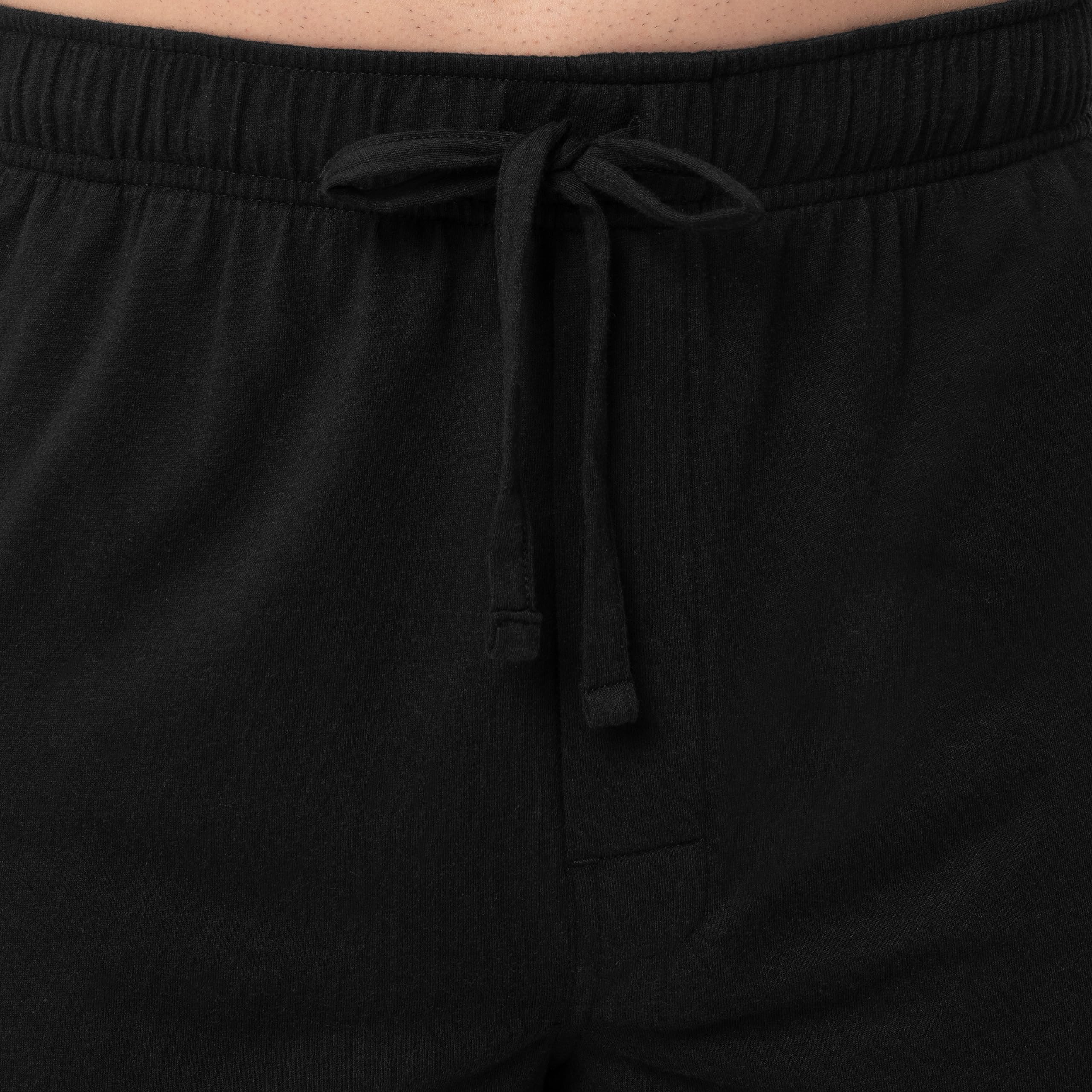 IZOD Men's Jersey Knit Sleep Pants - Soft & Comfortable Lounge Pajama Bottoms for Relaxing at Home or Sleeping