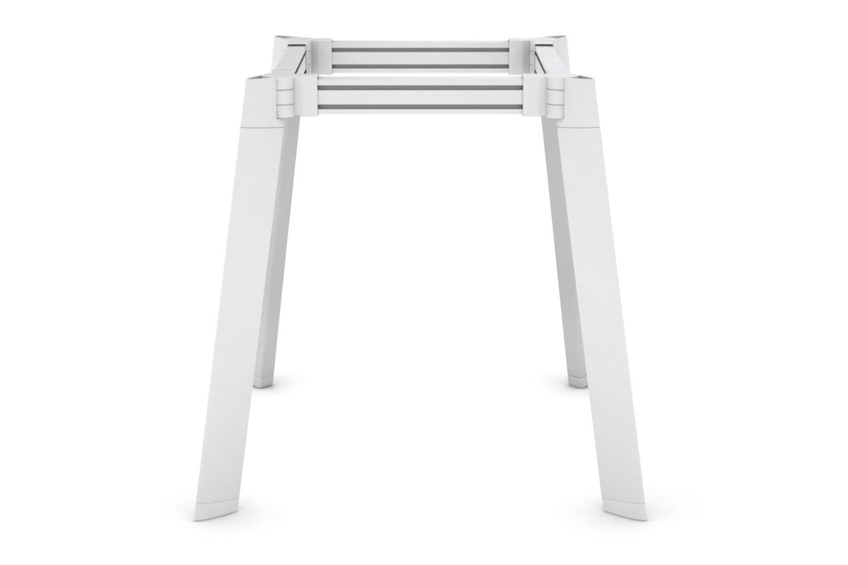 White Round Switch Dry Bar Table Frame - Perfect for Home Bars, Living Rooms & Outdoor Entertaining