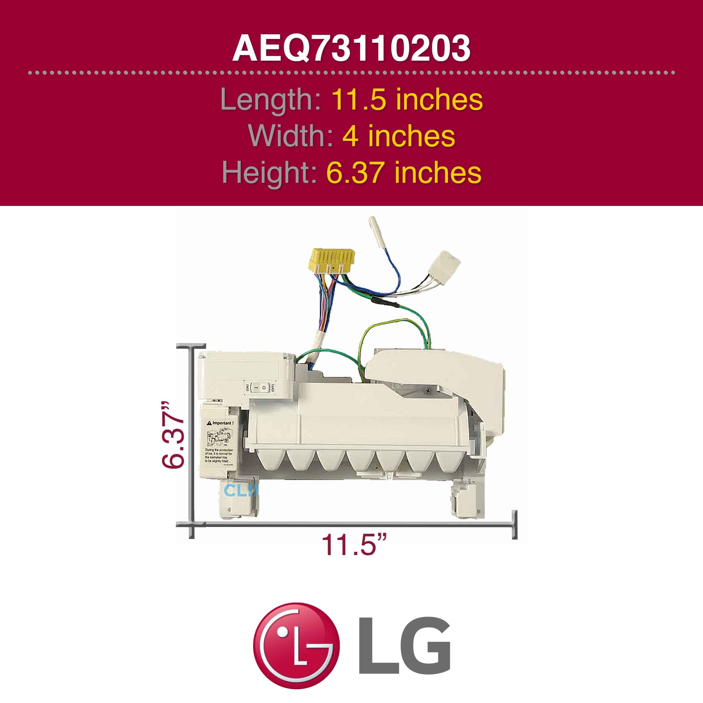 LG AEQ73110203 Refrigerator Ice Maker Replacement Kit - Compatible with Select LG Refrigerators - Easy DIY Installation for Home Kitchen Appliances