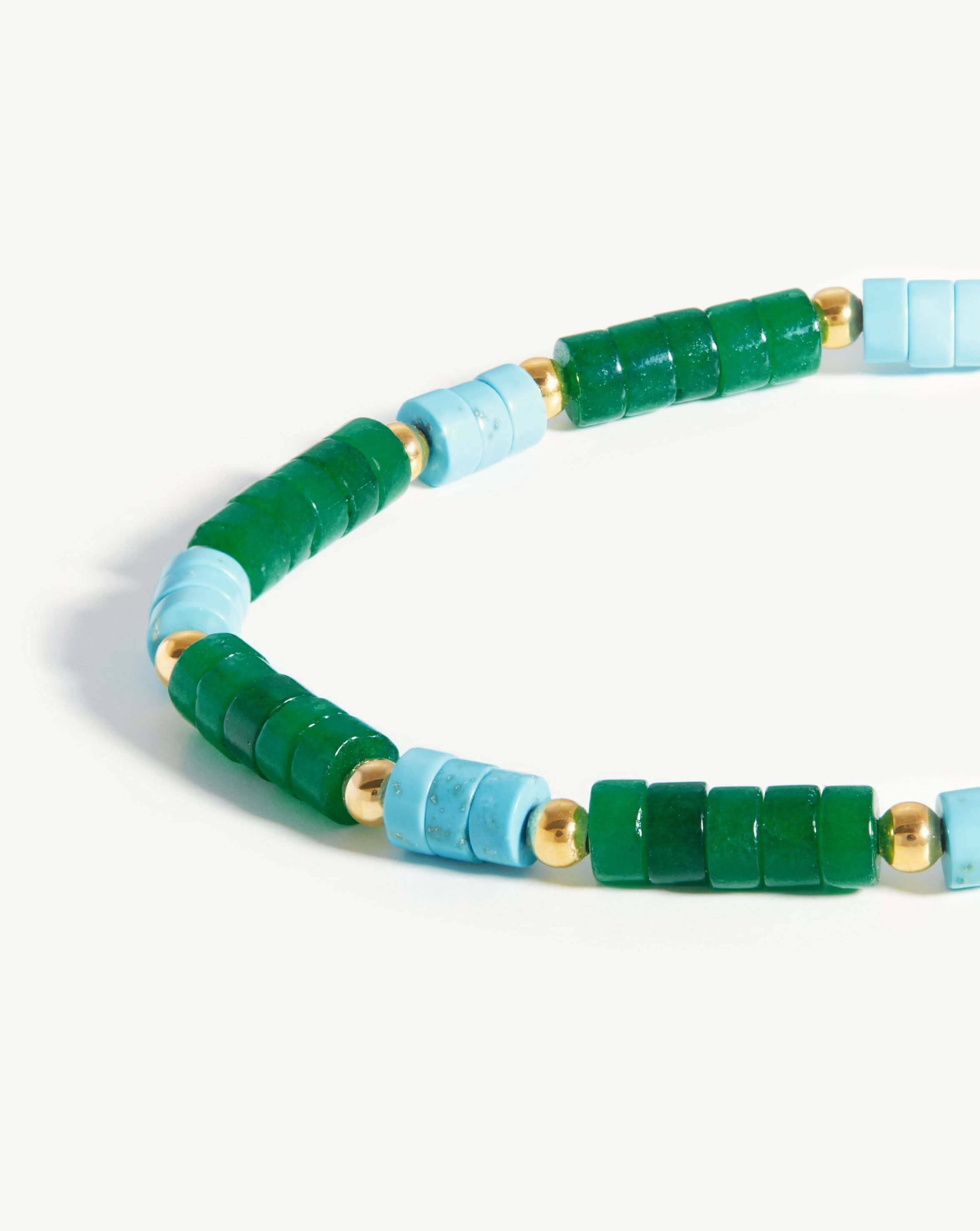 18ct Gold Plated Beaded Stack Bracelet for Women - Elegant Layered Bracelets for Everyday Wear, Parties & Gifts