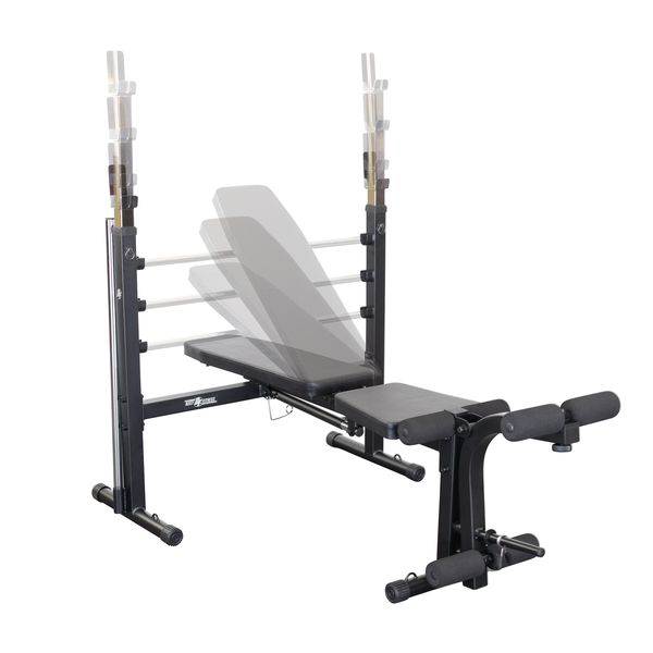 Best Folding Olympic Weight Bench BFOB10B - Adjustable for Home & Gym Workouts - Perfect for Strength Training & Bodybuilding