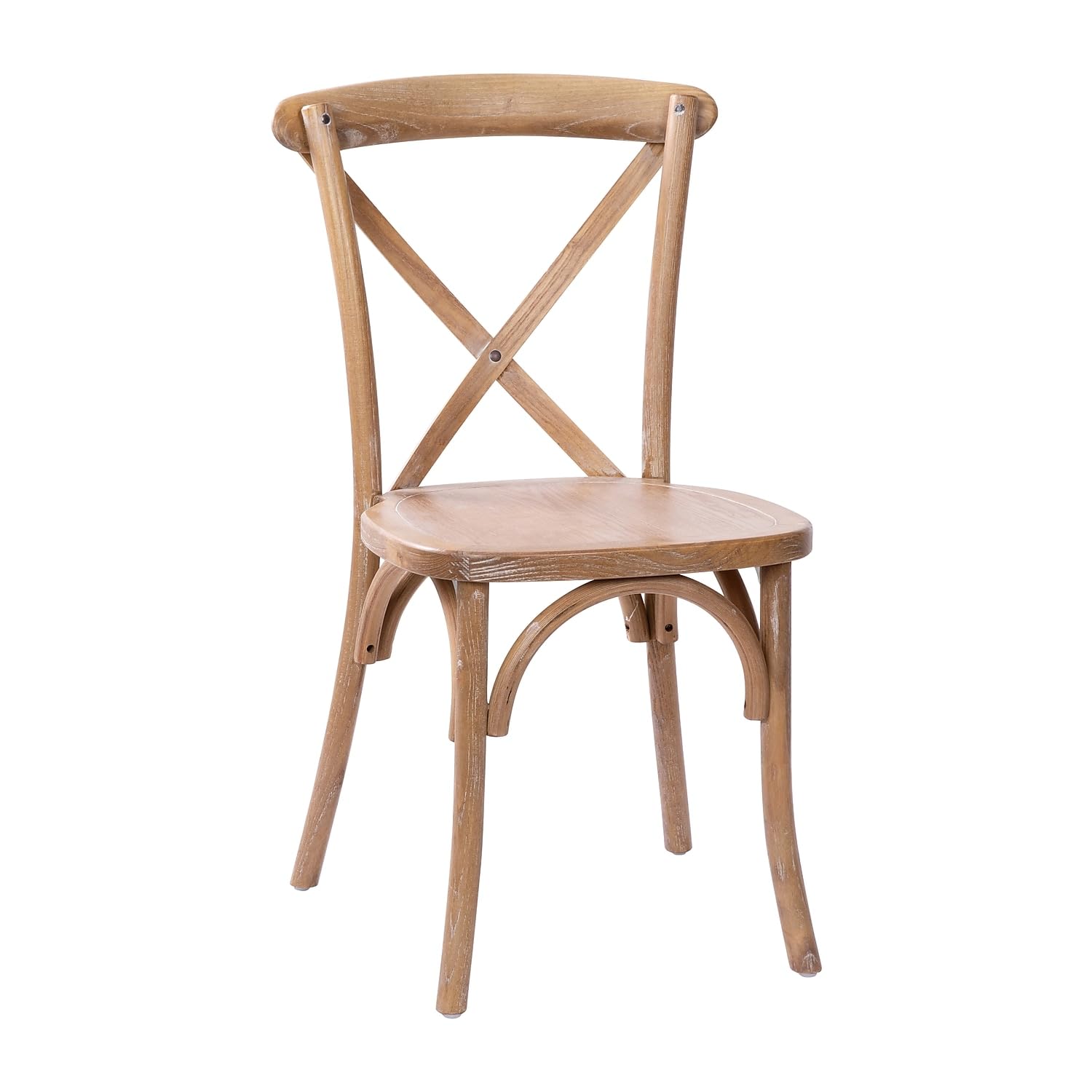 Flash Furniture Advantage Medium X-Back Chair with White Grain - Ergonomic Office Chair for Home & Office Workspace, Conference Room, Study Desk