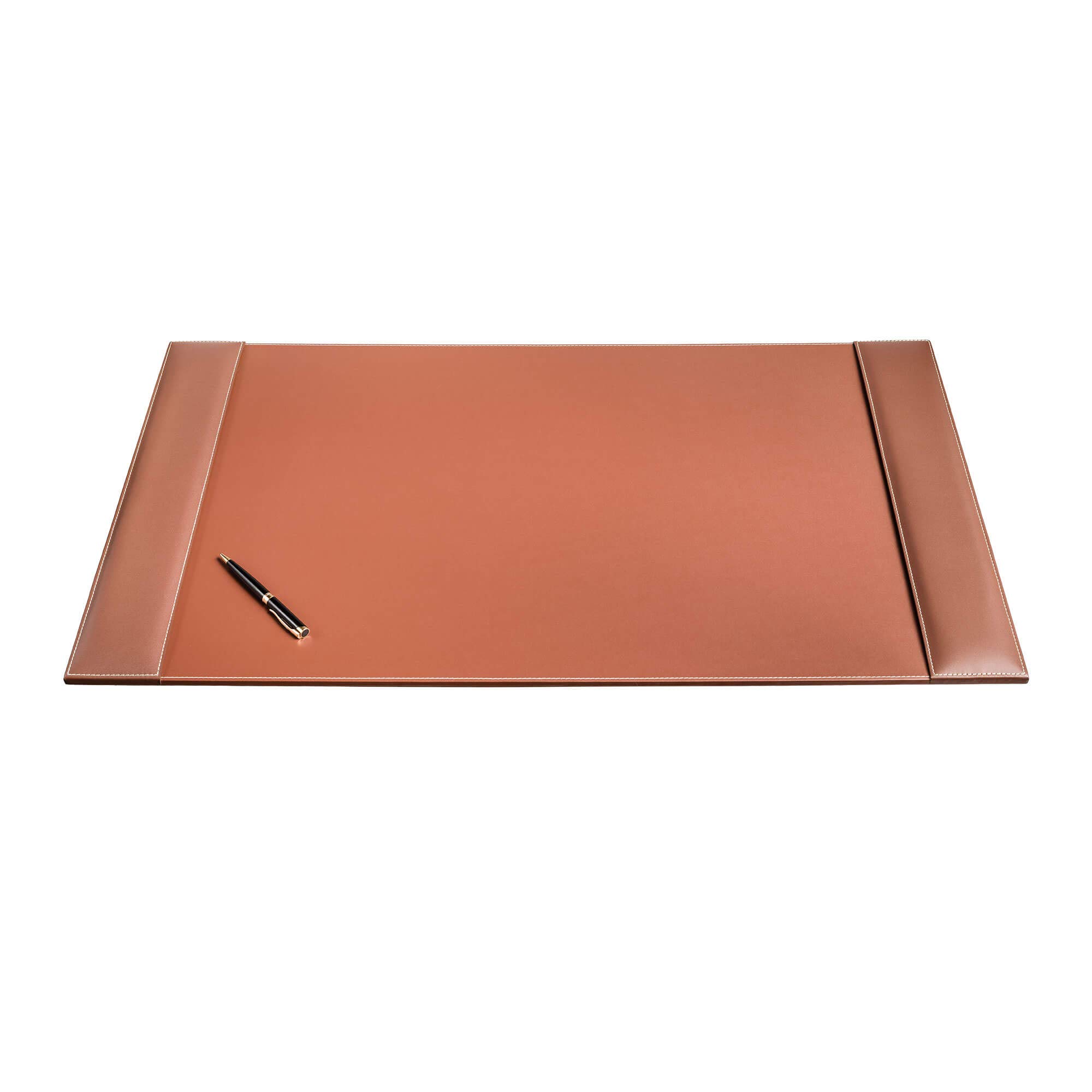 Premium Dacasso Leather Desk Pad 34x20 Inches - Rustic Brown Office Desk Blotter for Writing, Mouse & Keyboard - Perfect for Home Office, Study & Executive Workspaces