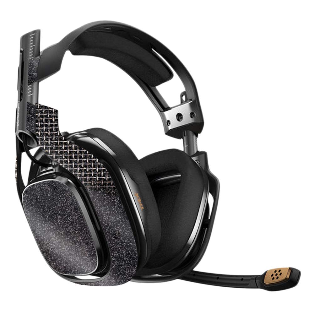 MightySkins Glossy Glitter Protective Skin Cover for Astro A40 Gaming Headset - Ripped Design | Durable High-Gloss Finish | Easy to Apply & Remove | Made in USA | Perfect for Gamers & Streamers