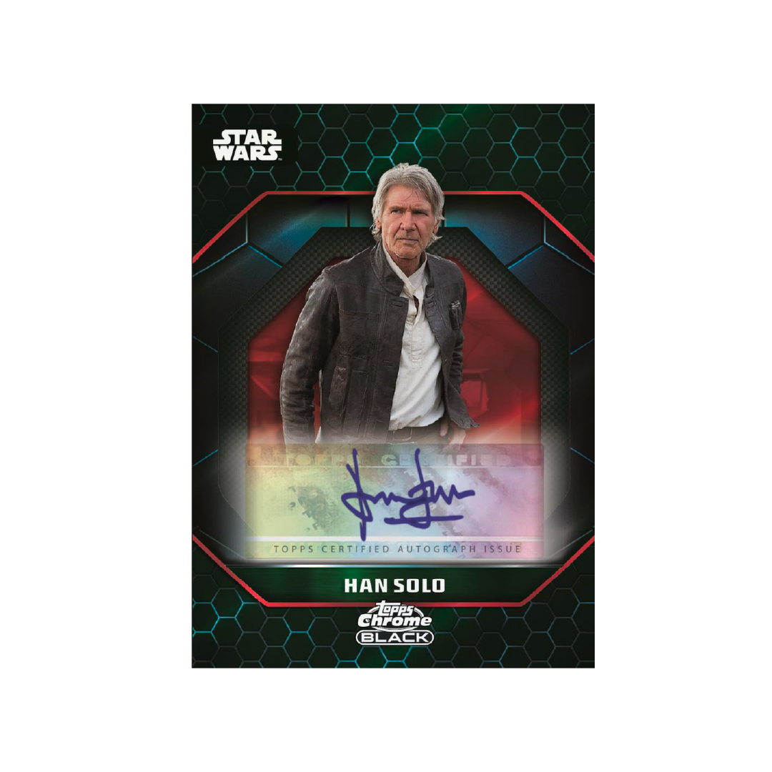 Topps Star Wars Chrome Black 2024 Trading Cards - Limited Edition Collectible Cards for Star Wars Fans - Perfect for Display, Trading, and Gifting