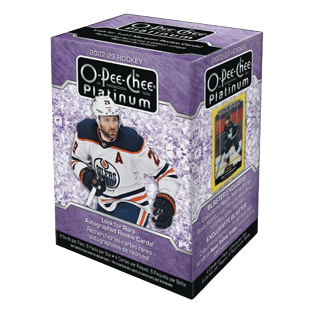 2022-23 Upper Deck O-Pee-Chee Platinum Hockey Blaster Box - 6 Packs with Exclusive Parallel Cards - Perfect for Hockey Card Collectors and NHL Fans