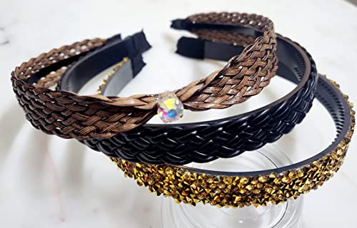 DarkBrownBraided BrownJute Gold Gunmetal