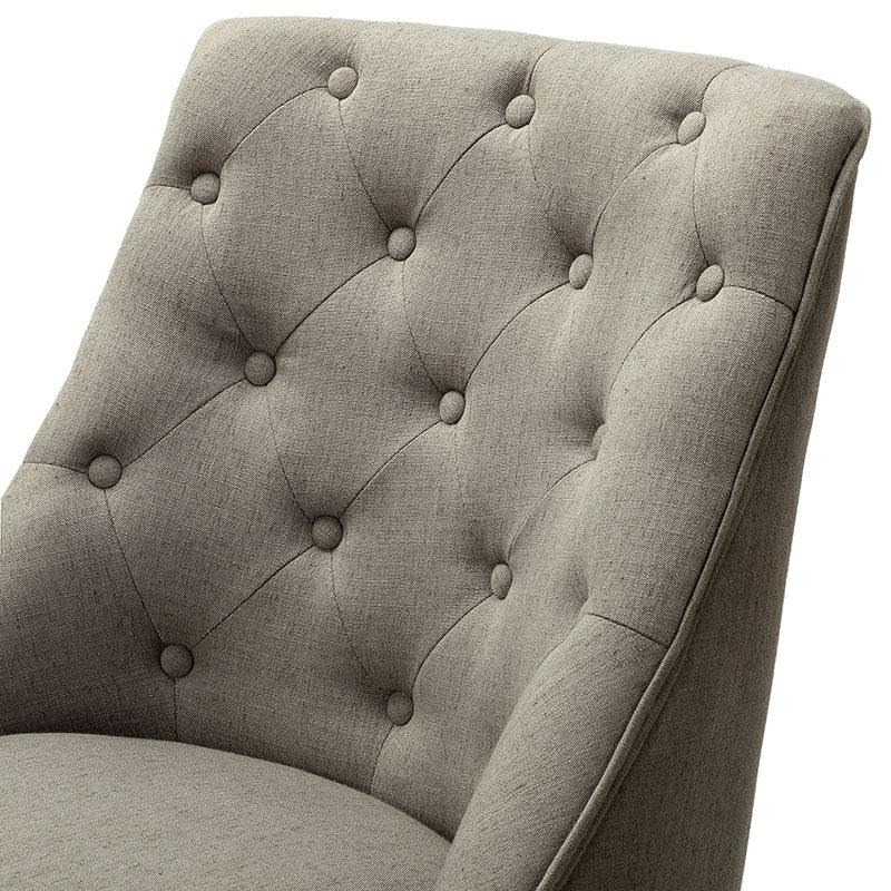 Estelle Upholstered Tufted Office Chair - Ergonomic Desk Chair with Lumbar Support for Home & Office Workspace | Comfortable Computer Chair for Long Hours Sitting