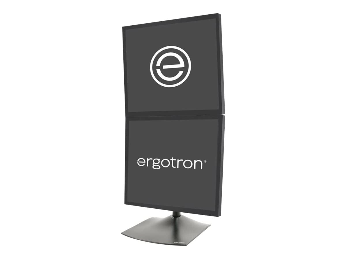 DS100 Dual Monitor Stand Vertical - Adjustable Ergonomic Desk Mount for 2 Screens up to 27