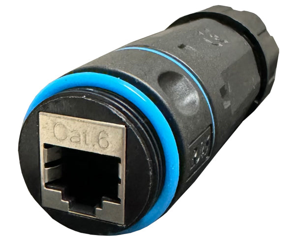 CAT5E / CAT6 Outdoor Waterproof RJ45 Shielded Feed Through Coupler Kit - IP68 Industrial Ethernet Connector for Harsh Environments | Ideal for Outdoor Networking, Security Cameras & Industrial Applications