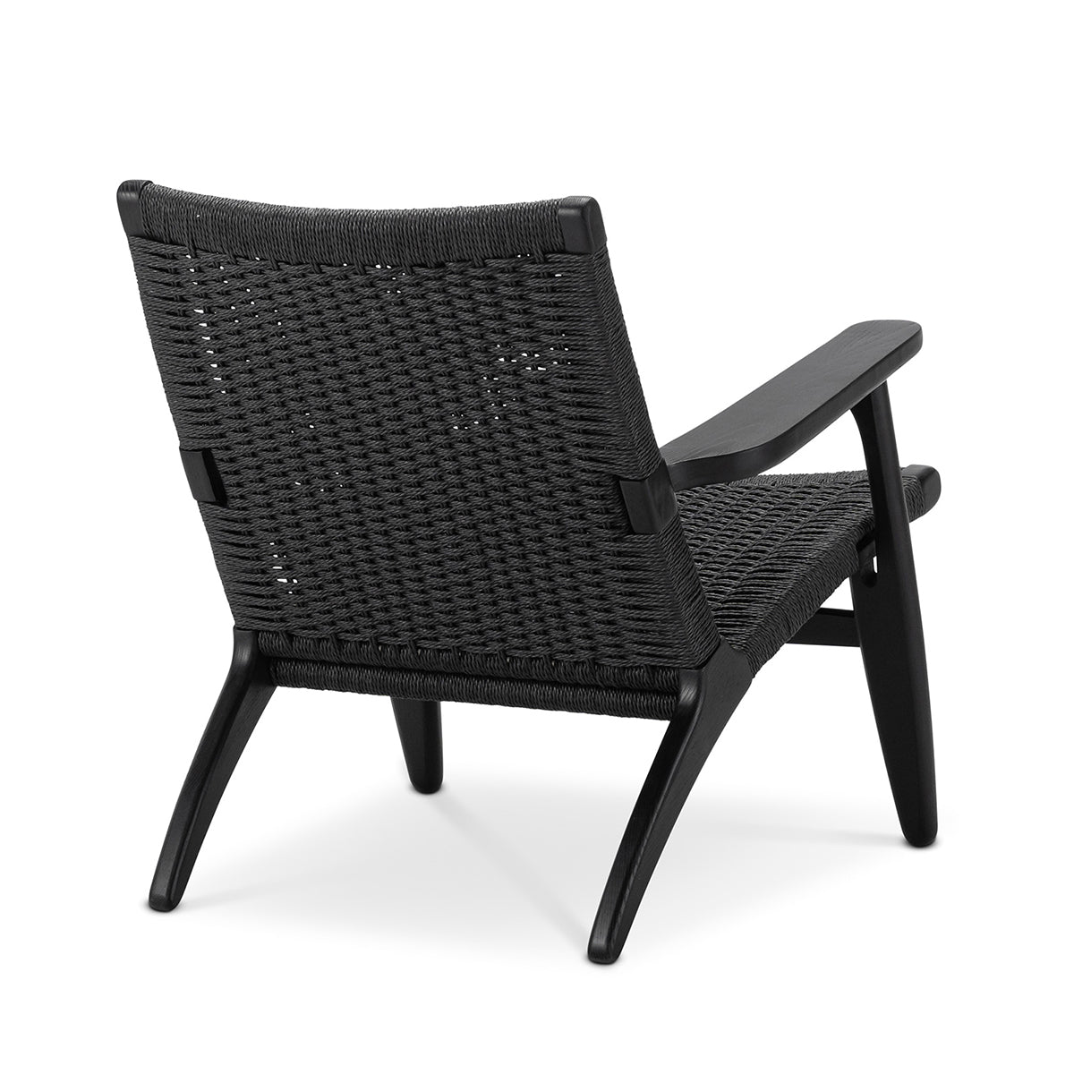 Easi Woven Rope Armchair - Modern Boho Rattan Chair with Cushion, Indoor Outdoor Patio Furniture for Living Room, Bedroom, or Garden Relaxation