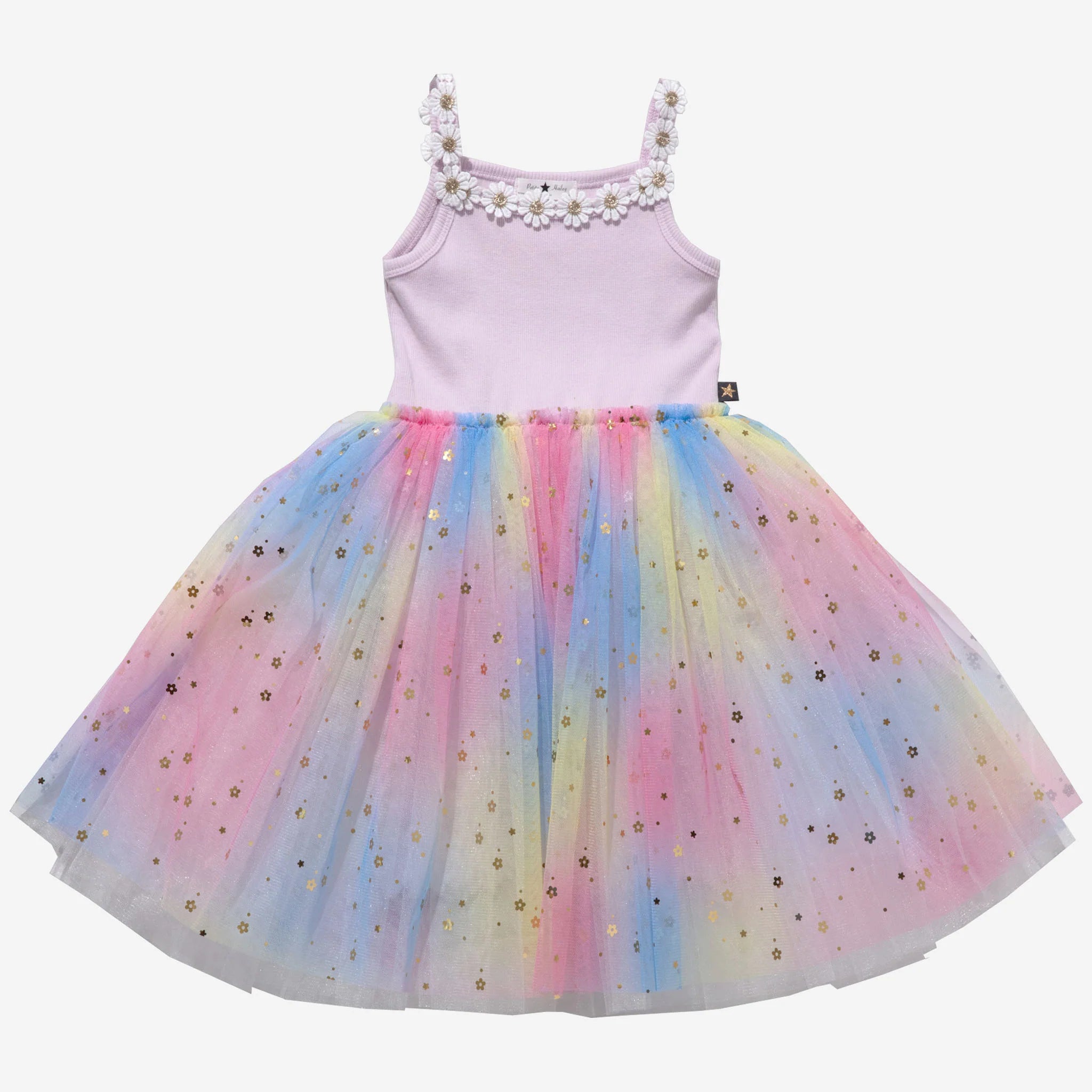 Petite Hailey Purple Flower Lace Tutu Dress for Girls - Perfect for Birthday Parties, Photo Shoots & Special Occasions