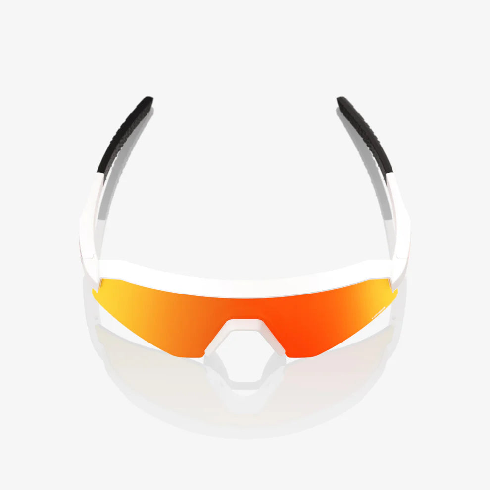 SLENDALE Youth 100% UV Protection Sunglasses - Matte White Frame with HiPER Red Multilayer Mirror Lens for Outdoor Sports & Fashion
