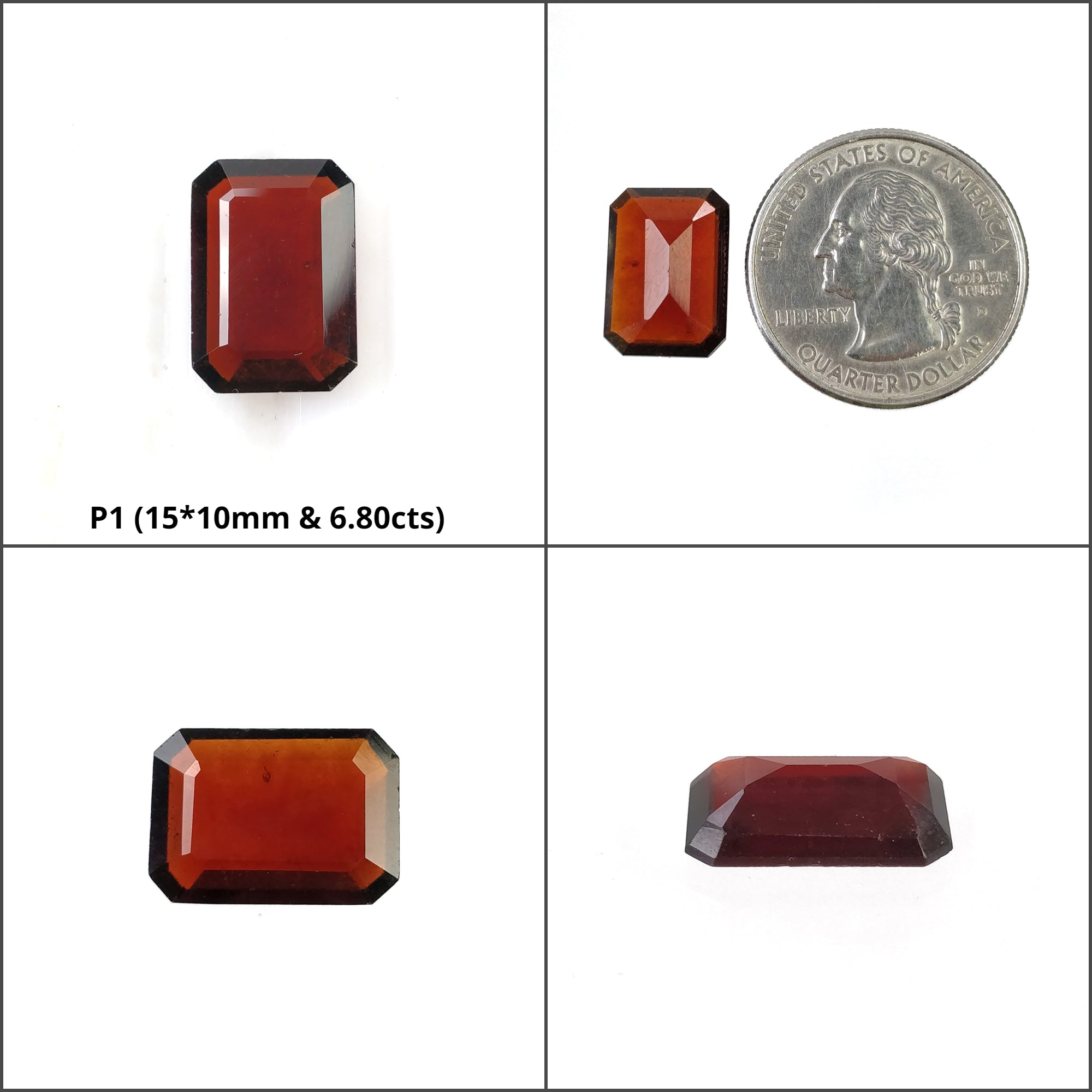 Natural Untreated Hessonite Garnet Gemstone - Oval Cushion Cut Cinnamon Color | Healing Crystal Jewelry Making, Meditation & Spiritual Gifts