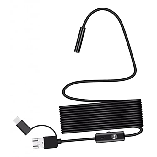 Colcolo Upgraded 8mm HD Inspection Camera - Waterproof Sewer & Industrial Endoscope for Automotive, Computer, Smartphone Repair (1m Cable) - Perfect for Plumbing, HVAC, and DIY Electronics Inspection