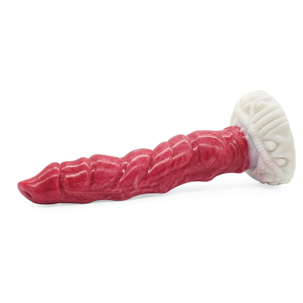 Premium Liquid Silicone Alien/Fido Dildo with Strong Suction Cup - Realistic Adult Sex Toy for Women & Men - Perfect for Solo Play, Couples Fun & BDSM Exploration