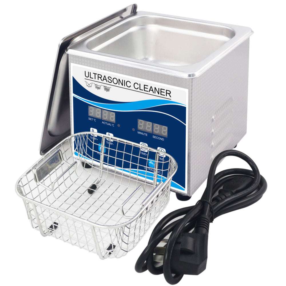 1.3L Digital Ultrasonic Cleaner for Jewelry, Glasses & Small Parts - Professional Ultrasonic Cleaning Machine with Degas Function for Home & Commercial Use