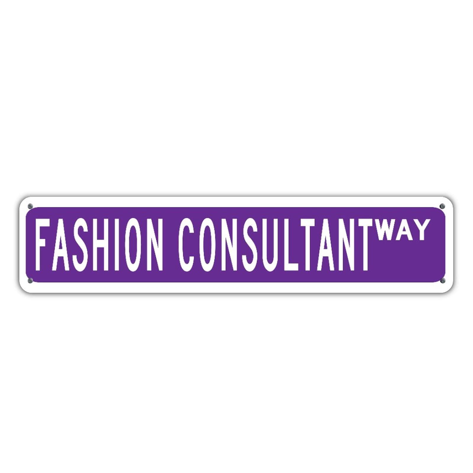 Custom UV Printed Metal Sign - Solid Purple Way Series for Office, Garage, Restaurant & Home Decor | Personalized Career Street Garden Sign | Perfect First Home Gift (4x18 Inches Rectangle)