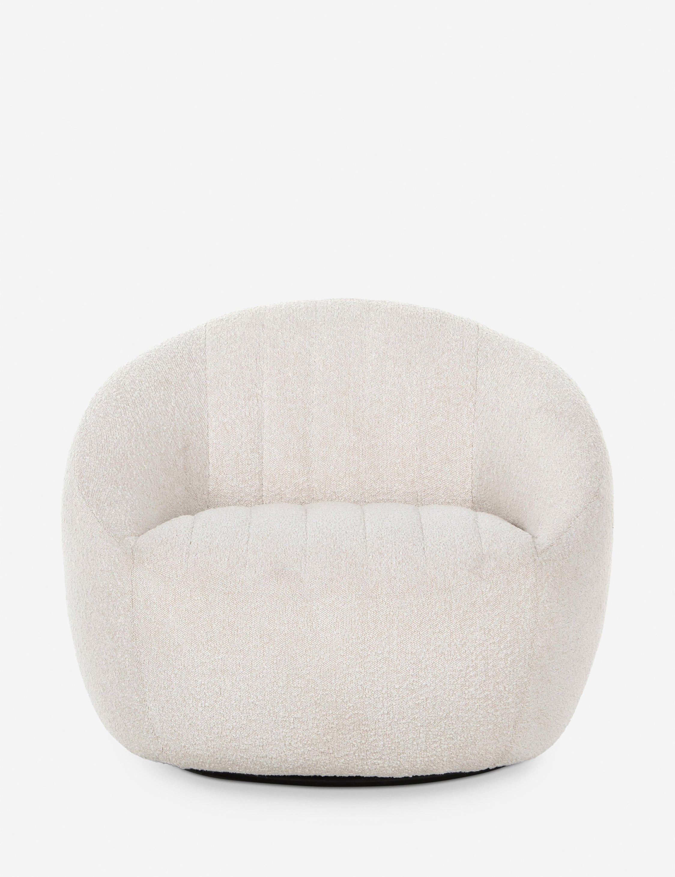 Beatrice Swivel Chair - 360 Degree Rotating Modern Accent Chair for Living Room, Bedroom, or Office - Comfortable Upholstered Lounge Chair with Sturdy Metal Base - Perfect for Reading, Relaxing, and Working