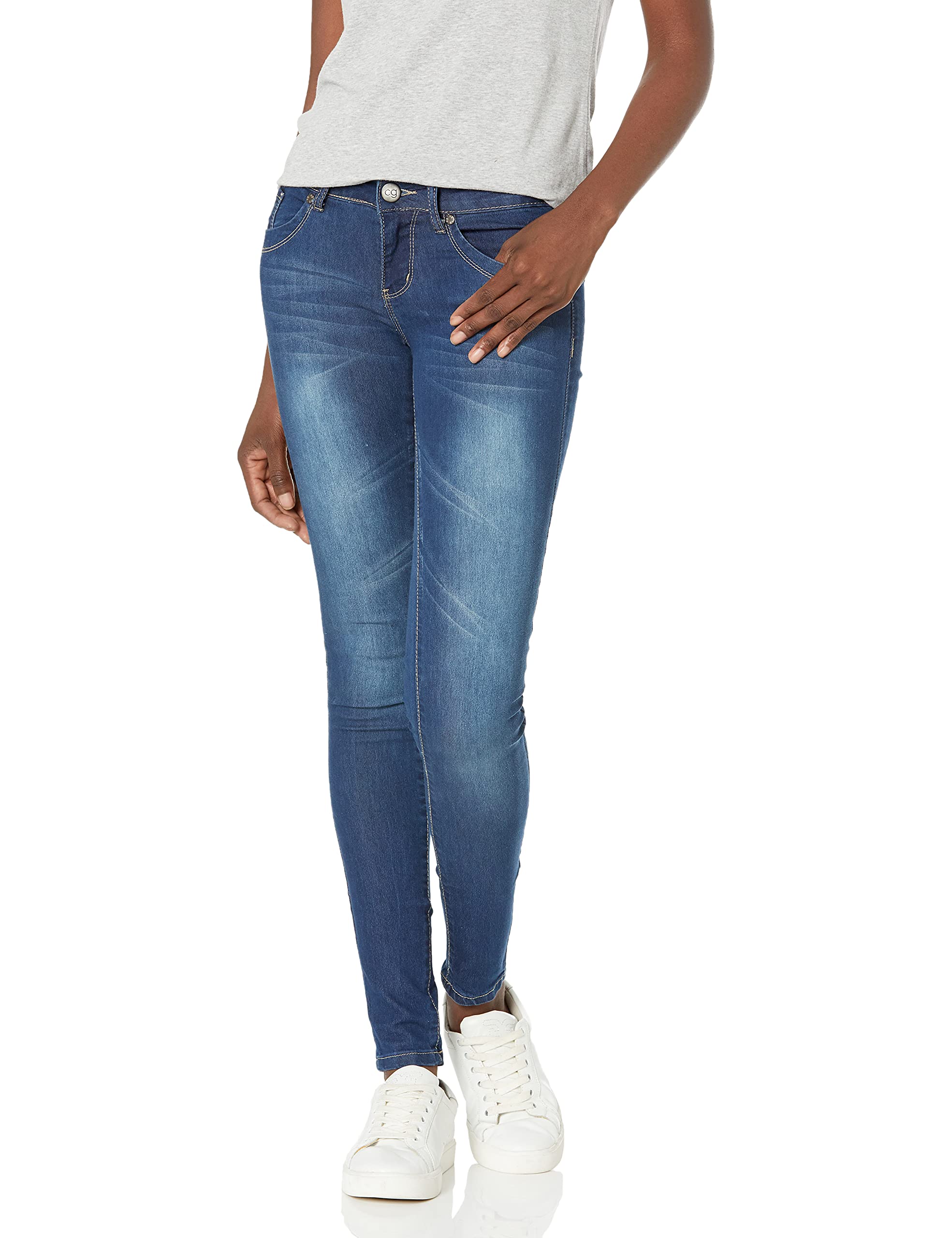 COVER GIRL Women's Butt Lifting Stretch Jeans - Low Waist Sexy Pull-On Denim Pants for Juniors | Perfect for Night Out, Date Night & Casual Wear